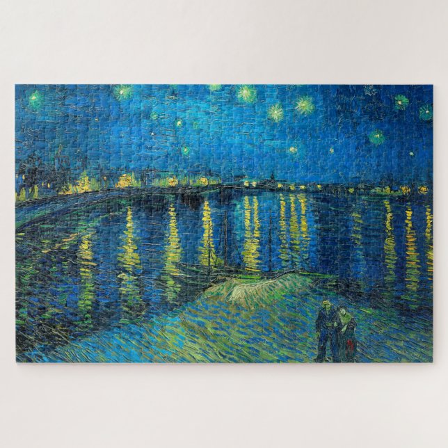Vincent van Gogh Starry Night Over The Rhone Puzzle (Horizontal)