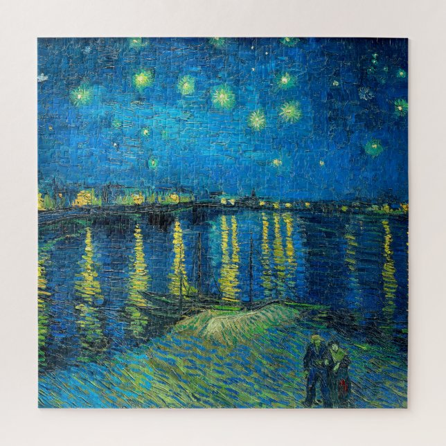 Vincent van Gogh Starry Night Over The Rhone Puzzle (Vertikal)