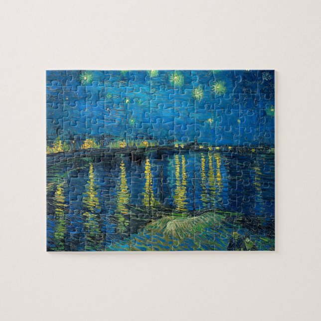 Vincent Van Gogh Starry Night Over the Rhone Puzzle (Horizontal)