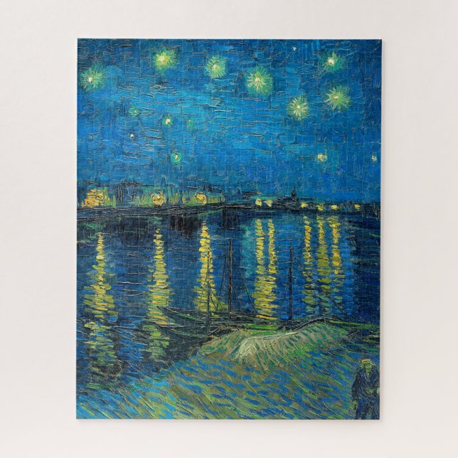 Vincent Van Gogh Starry Night Over the Rhone Puzzle (Vertikal)