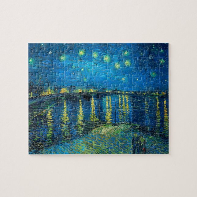 Vincent van Gogh Starry Night Over The Rhone Puzzle (Horizontal)