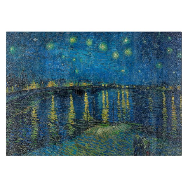 Vincent Van Gogh Starry Night Over the Rhone Schneidebrett (Vorderseite)