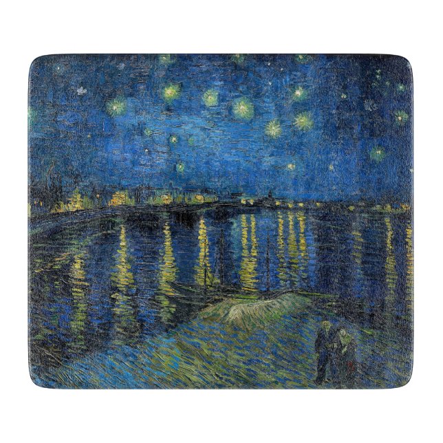 Vincent van Gogh - Starry Night Over the Rhone Schneidebrett (Vorderseite)