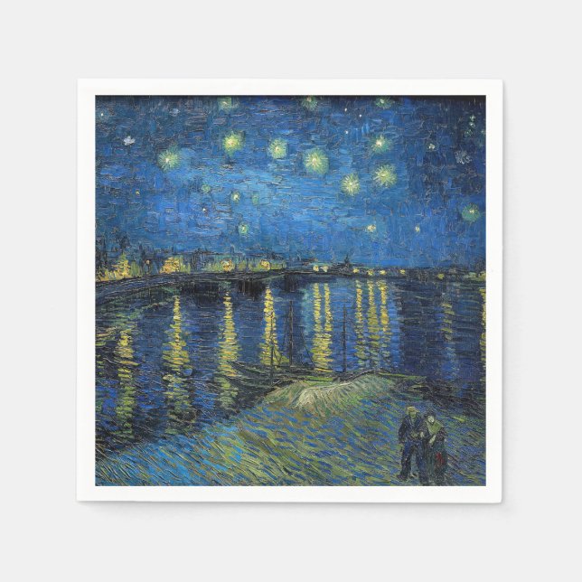 Vincent van Gogh - Starry Night Over the Rhone Serviette (Vorderseite)