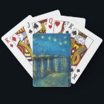 Vincent Van Gogh Starry Night Over the Rhone Spielkarten<br><div class="desc">Van Gogh Masterpiece Starry Night - Ein Gemälde von Vincent Van Gogh,  Starry Night Over the Rhone,  zeigt eine Nacht voller Sterne und eine Brücke. In Arles France in der Nacht gemalt,  1888 gemalt.</div>