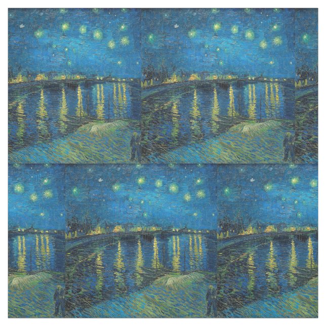 Vincent Van Gogh Starry Night Over the Rhone Stoff (Muster)