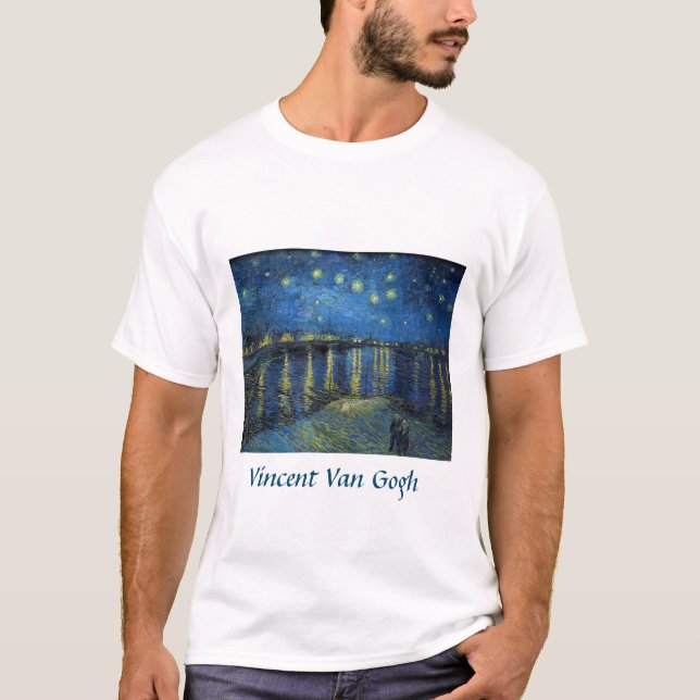 Vincent van Gogh - Starry Night Over the Rhone T-Shirt (Vorderseite)