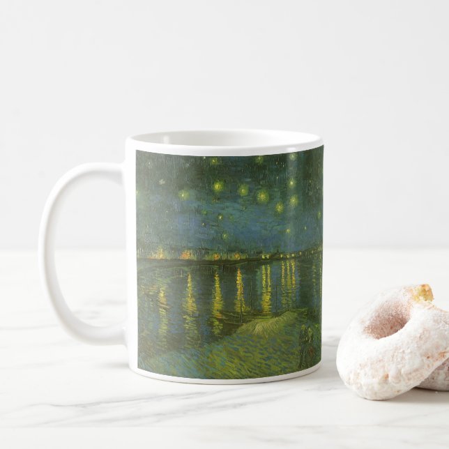 Vincent van Gogh - Starry Night Over the Rhone Tasse (Mit Donut)