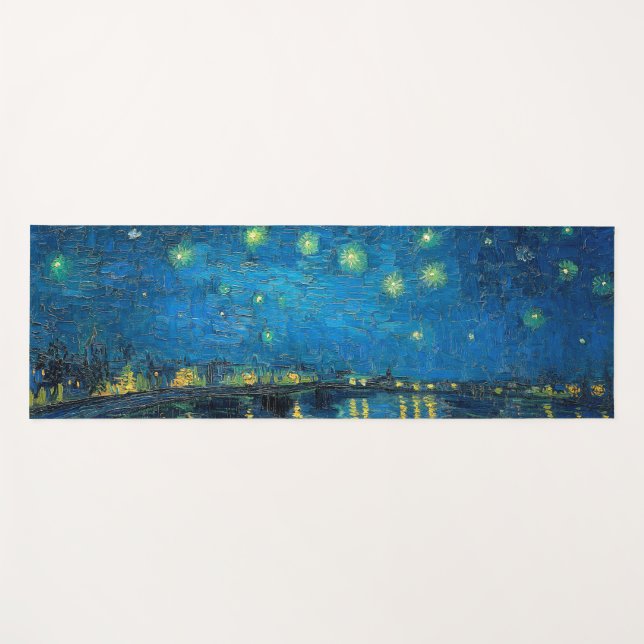 Vincent Van Gogh Starry Night Over the Rhone Yogamatte (Vorderseite (Horizontal))