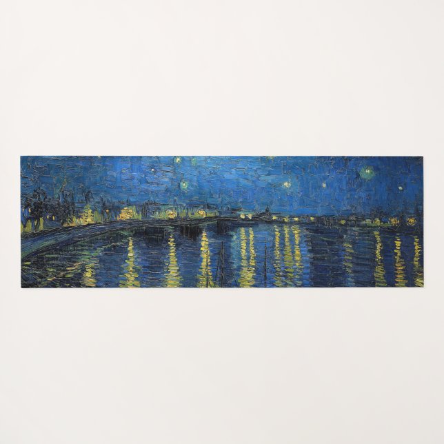 Vincent van Gogh - Starry Night Over the Rhone Yogamatte (Rückseite (Horizontal))