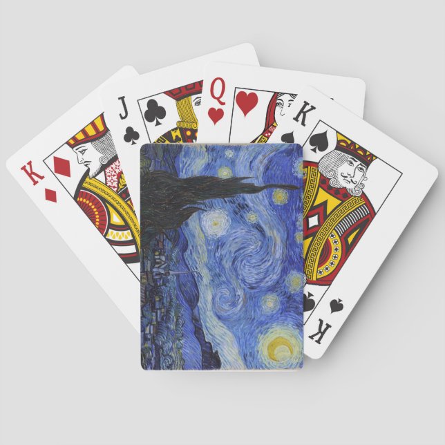 Vincent Van Gogh "Starry Night" Playing Cards Spielkarten (Rückseite)