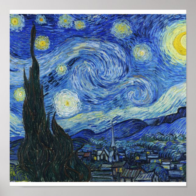 Vincent Van Gogh - Starry Night Poster (Vorne)