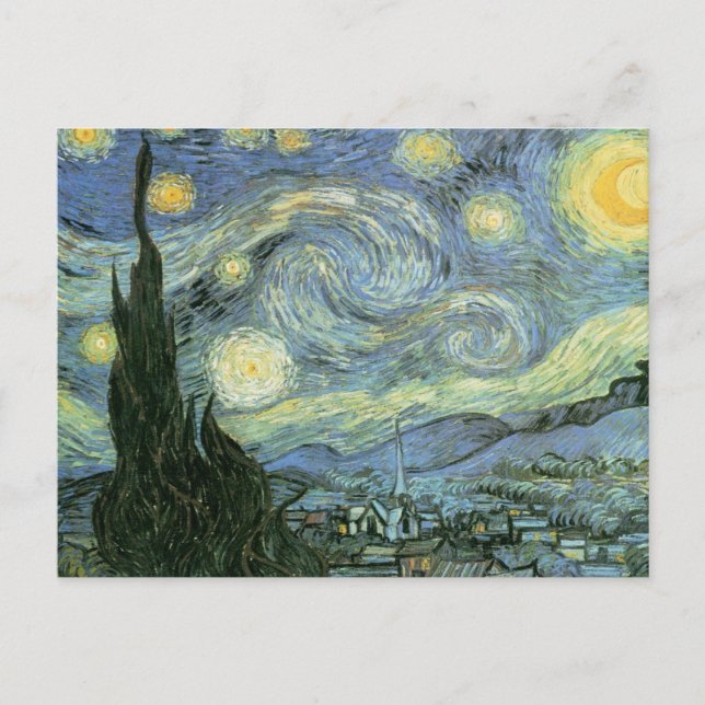 Vincent Van Gogh - Starry Night Postkarte (Vorderseite)