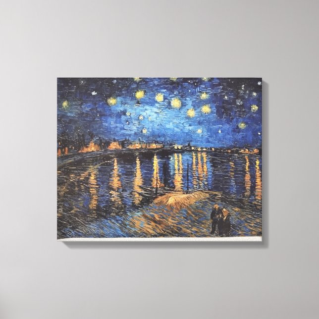 Vincent Van Gogh Starry Night Print Oil Painting Leinwanddruck (Vorderseite)