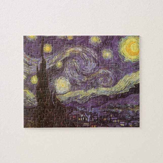 Vincent van Gogh - Starry Night Puzzle (Horizontal)