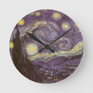 Vincent van Gogh - Starry Night Runde Wanduhr