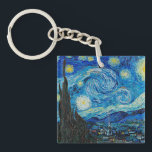 Vincent van Gogh, Starry Night Schlüsselanhänger<br><div class="desc">Starry Night,  berühmtes Gemälde von Vincent van Gogh</div>