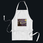 Vincent van Gogh - Starry Night Schürze<br><div class="desc">Die Starry Night (1889) von Vincent van Gogh ist ein Vintager Post-Impressionismus der Kunstlandschaft Landschaftsmalerei. Der Blick auf eine Stadt in einem Tal bei Nacht mit den Wolken, den Sternen und einem schönen goldgelben Halbmond. Es wurde im Laufe des Tages aus der Erinnerung gemalt und ist van Goghs bekanntestes Gemälde....</div>