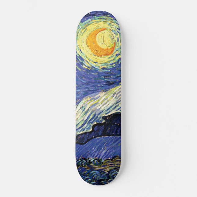 Vincent Van Gogh Starry Night Skateboard (Vorderseite)
