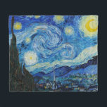Vincent Van Gogh Starry Night Sky Fleece Blanket<br><div class="desc">Diese zeitlose Decke aus Starry Night Vlies ist nicht nur schön anzusehen, diese künstlerische Van Gogh Decke ist auch extrem vielseitig. Lassen Sie sich von dieser gemütlichen und stilvollen blauen Fleecedecke der Starry Night verzaubern! Mehr hochwertige Produkte von Vincent Van Gogh sind auch in meinem Shop erhältlich => zazzle.com/store/famous_art_paradise Holen...</div>