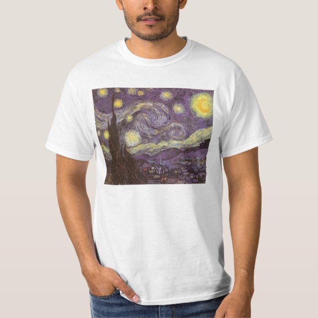 Vincent van Gogh - Starry Night T-Shirt (Vorderseite)