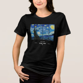 Vincent Van Gogh Starry Night T-Shirt Tri-Blend Shirt