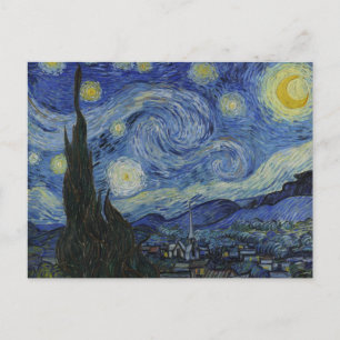 Vincent Van Gogh Starry Night über dem Rhone Paint Postkarte