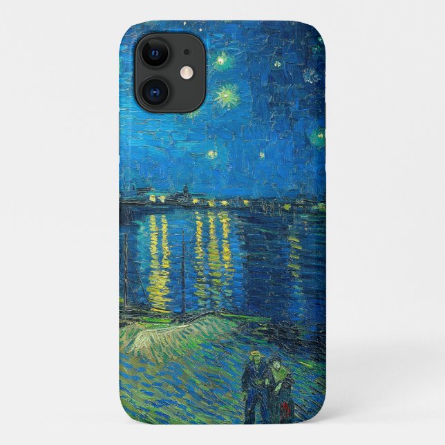 Vincent Van Gogh Starry Night über der Rhone Case-Mate iPhone Hülle (Rückseite)