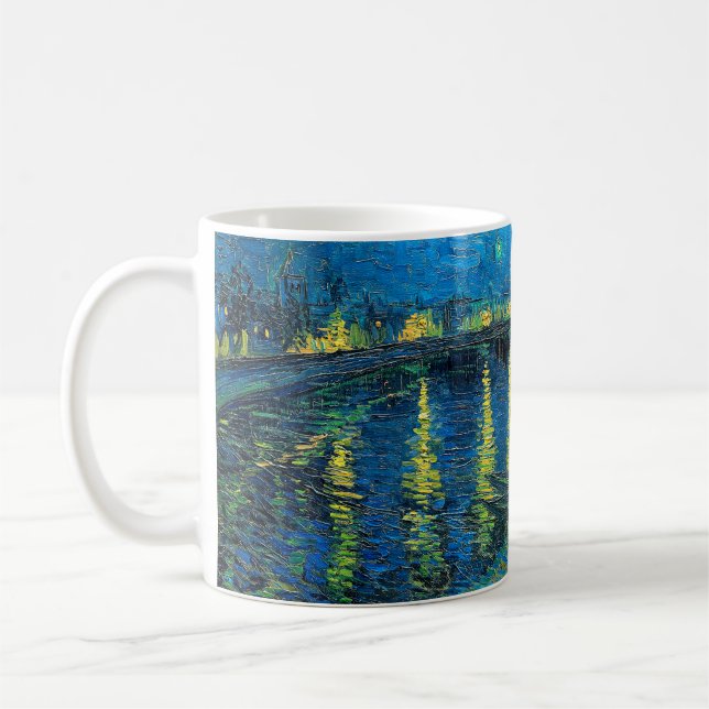 Vincent Van Gogh Starry Night über der Rhone Kaffeetasse (Links)