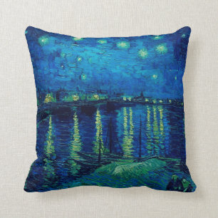 Vincent Van Gogh - Starry Night über der Rhone Kissen
