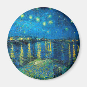 Vincent Van Gogh Starry Night über der Rhone Magnet