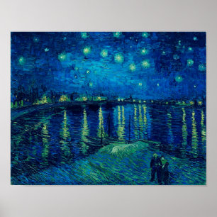 Vincent Van Gogh - Starry Night über der Rhone Poster
