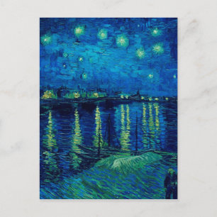 Vincent Van Gogh - Starry Night über der Rhone Postkarte