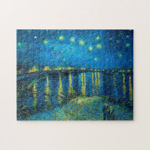 Vincent Van Gogh Starry Night über der Rhone Puzzle