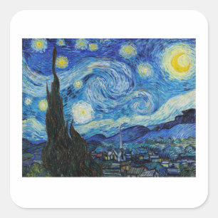 VINCENT VAN GOGH "STARRY NIGHT UMSCHLAG AUFKLEBER
