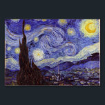 Vincent Van Gogh Starry Night Vintag Kunstkunst<br><div class="desc">Vincent van Gogh Starry Night Fine Art Painting Starry Night ist ein Gemälde des niederländischen post-impressionistischen Künstlers Vincent van Gogh. Der blaue Nachthimmel ist voll von wirbelnden Wolken, Sternen und einem hellen Halbmond. Die Sternennacht ist die einzige Nacht in der Serie von Ausblicken aus seinem Schlafzimmerfenster. Bewegung: Post-Impressionismus. Schöne, kunstvoll...</div>
