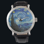 Vincent Van Gogh Starry Night Vintag Kunstkunst Armbanduhr<br><div class="desc">Vincent Van Gogh Starry Night Vintag Fine Art Watch</div>