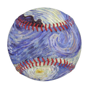 Vincent Van Gogh Starry Night Vintag Kunstkunst Baseball