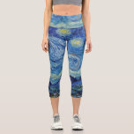 Vincent Van Gogh Starry Night Vintag Kunstkunst Capri Leggings<br><div class="desc">Vincent Van Gogh Starry Night Vintag Fine Art Legende</div>