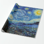 Vincent Van Gogh Starry Night Vintag Kunstkunst Geschenkpapier<br><div class="desc">Vincent Van Gogh Starry Night Vintag Fine Art Wrapping Paper</div>