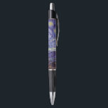 Vincent Van Gogh Starry Night Vintag Kunstkunst Kugelschreiber<br><div class="desc">Vincent van Gogh Starry Night Fine Art Painting Starry Night ist ein Gemälde des niederländischen post-impressionistischen Künstlers Vincent van Gogh. Der blaue Nachthimmel ist voll von wirbelnden Wolken, Sternen und einem hellen Halbmond. Die Sternennacht ist die einzige Nacht in der Serie von Ausblicken aus seinem Schlafzimmerfenster. Bewegung: Post-Impressionismus. Schöne, kunstvoll...</div>