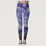 Vincent Van Gogh Starry Night Vintag Kunstkunst Leggings<br><div class="desc">Vincent van Gogh Starry Night Fine Art Painting Starry Night ist ein Gemälde des niederländischen post-impressionistischen Künstlers Vincent van Gogh. Der blaue Nachthimmel ist voll von wirbelnden Wolken, Sternen und einem hellen Halbmond. Die Sternennacht ist die einzige Nacht in der Serie von Ausblicken aus seinem Schlafzimmerfenster. Bewegung: Post-Impressionismus. Schöne, kunstvoll...</div>