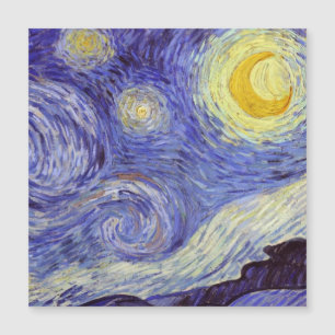 Vincent Van Gogh Starry Night Vintag Kunstkunst Magnetkarte