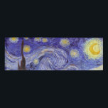 Vincent Van Gogh Starry Night Vintag Kunstkunst Namenschild<br><div class="desc">Vincent van Gogh Starry Night Fine Art Painting Starry Night ist ein Gemälde des niederländischen post-impressionistischen Künstlers Vincent van Gogh. Der blaue Nachthimmel ist voll von wirbelnden Wolken, Sternen und einem hellen Halbmond. Die Sternennacht ist die einzige Nacht in der Serie von Ausblicken aus seinem Schlafzimmerfenster. Bewegung: Post-Impressionismus. Schöne, kunstvoll...</div>