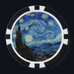 Vincent Van Gogh Starry Night Vintag Kunstkunst Pokerchips<br><div class="desc">Vincent Van Gogh Starry Night Vintag Fine Art Poker Chip</div>