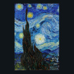 Vincent Van Gogh Starry Night Vintag Kunstkunst Poster<br><div class="desc">Vincent Van Gogh Starry Night Vintag Fine Art Poster</div>