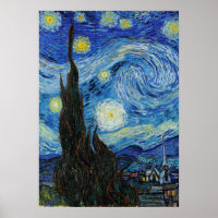 Vincent Van Gogh Starry Night Vintag Kunstkunst