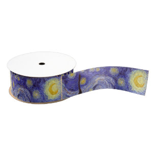 Vincent Van Gogh Starry Night Vintag Kunstkunst Ripsband