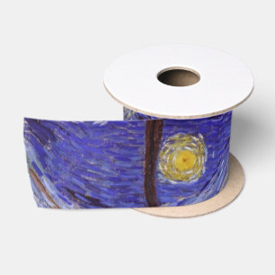 Vincent Van Gogh Starry Night Vintag Kunstkunst Satinband