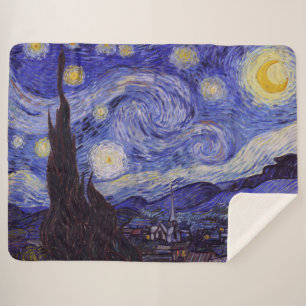 Vincent Van Gogh Starry Night Vintag Kunstkunst Sherpadecke